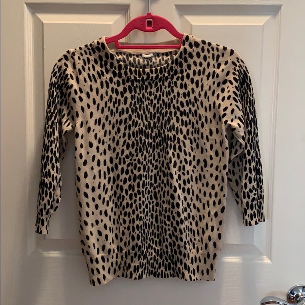 Jcrew Wool Leopard Sweater XS